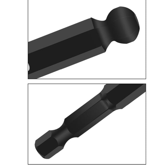 For Hard-To-Reach Spaces Ball Head Screwdriver Bit Color: Black Clear Size Markings Adjust At Various Angles Ball End Design A Fangkenuo