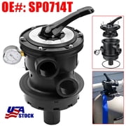 For Hayward SP0714T VariFlo XL Top Mount Multiport Valve Part, 1.5 Inch Plumbing