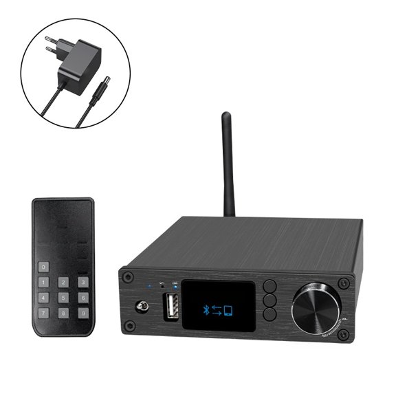 For HiFi Bluetooth 5.3 Audio Receiver DAC Preamp, Optical Coaxial Input, RCA/3.5mm Output for Active Speakers & Headphones