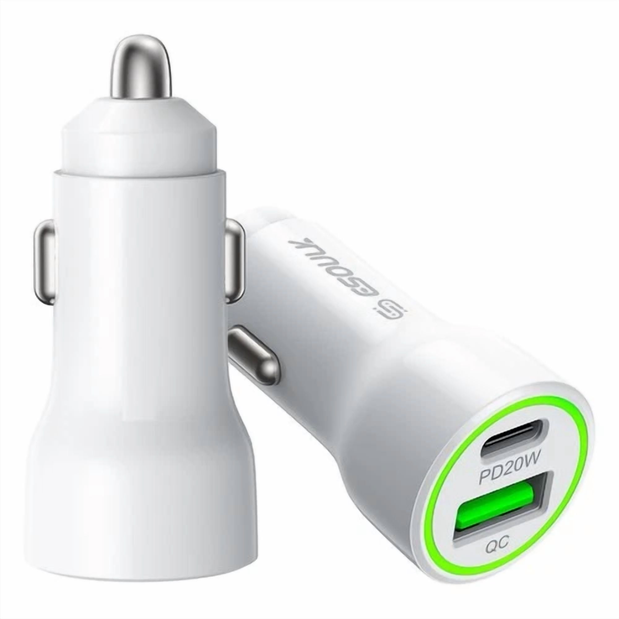 For Hmd Barbie Phone Pd + 2.4A Usb 20W Car Charger Adapter Only