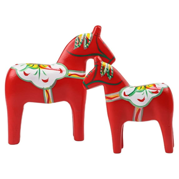 For Home Decoration Wooden Horse Figurine Handcrafted Dala Horse Decoration Hand Painted High-Quality Craftsmanship