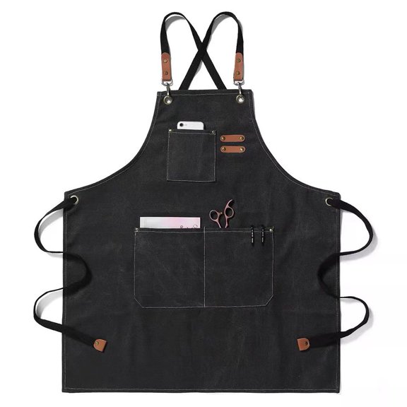 For Home Kitchen Canvas Apron Oil Resistant Apron Long-Term Use Comfort