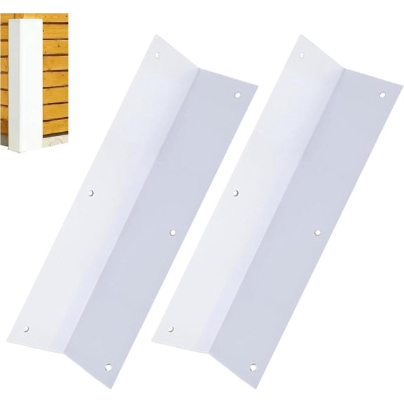 For Home & Office, Metal Corner Guards, Stainless Steel, 89 Degree Rounded Edge & Rust-Resistant, 11.75/15.75 in, 2 Pcs