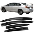 thumbnail image 1 of For Honda 12-15 Civic Sedan Window Visor Vent Sun Rain Deflector Guard 4Pcs Set, 1 of 1