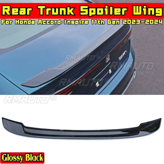 For Honda Accord 11th Gen 2023-2024 Body Kit Rear Roof Spoiler Glossy Black Sport Style Rear Trunk Wing Car Accessories
