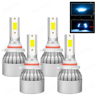 SHENKENUO 8000K Ice Blue LED Headlight & Fog Light Kit For Honda Accord 2006-2012 – HB3/9005 + H11, 6 Bulbs, 5-Year Warranty