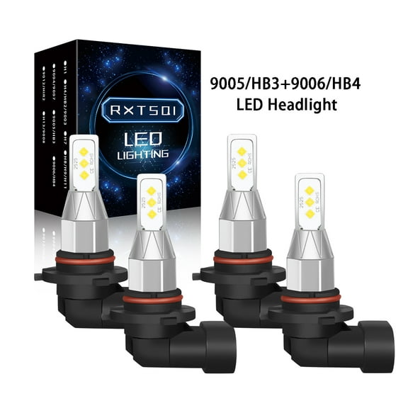 For Honda Accord 2000 2001 2002 LED Headlight Bulbs 9005 9006 High and Low Beam 4pc