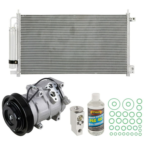For Honda Accord 2003-2007 AC Compressor w/ A/C Condenser & Repair Kit - BuyAutoParts