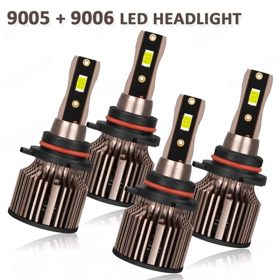 For Honda Accord 2003-2007 LED Headlight Bulbs High/Low Beam Combo 9005 9006