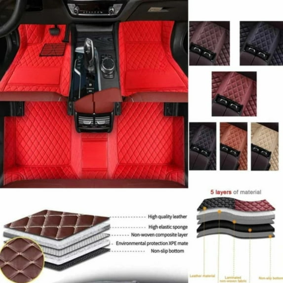 For Honda Accord 2003-2025 Front Rear Luxury Waterproof Carpets Car Floor Mats