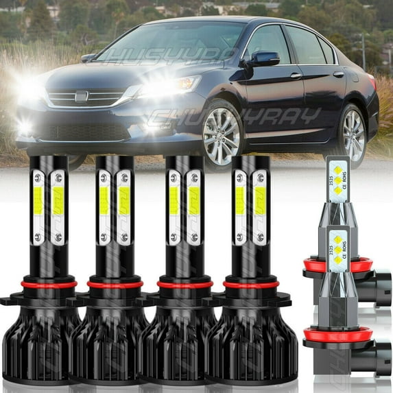 For Honda Accord 2006-2010 2011 2012 6000K White LED Faro+Luz Antiniebla Ip67 Waterproof Bulbs