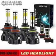 For Honda Accord 2008 2009 2010 2011 2012 LED Headlight High&Low Bulbs Fog Light