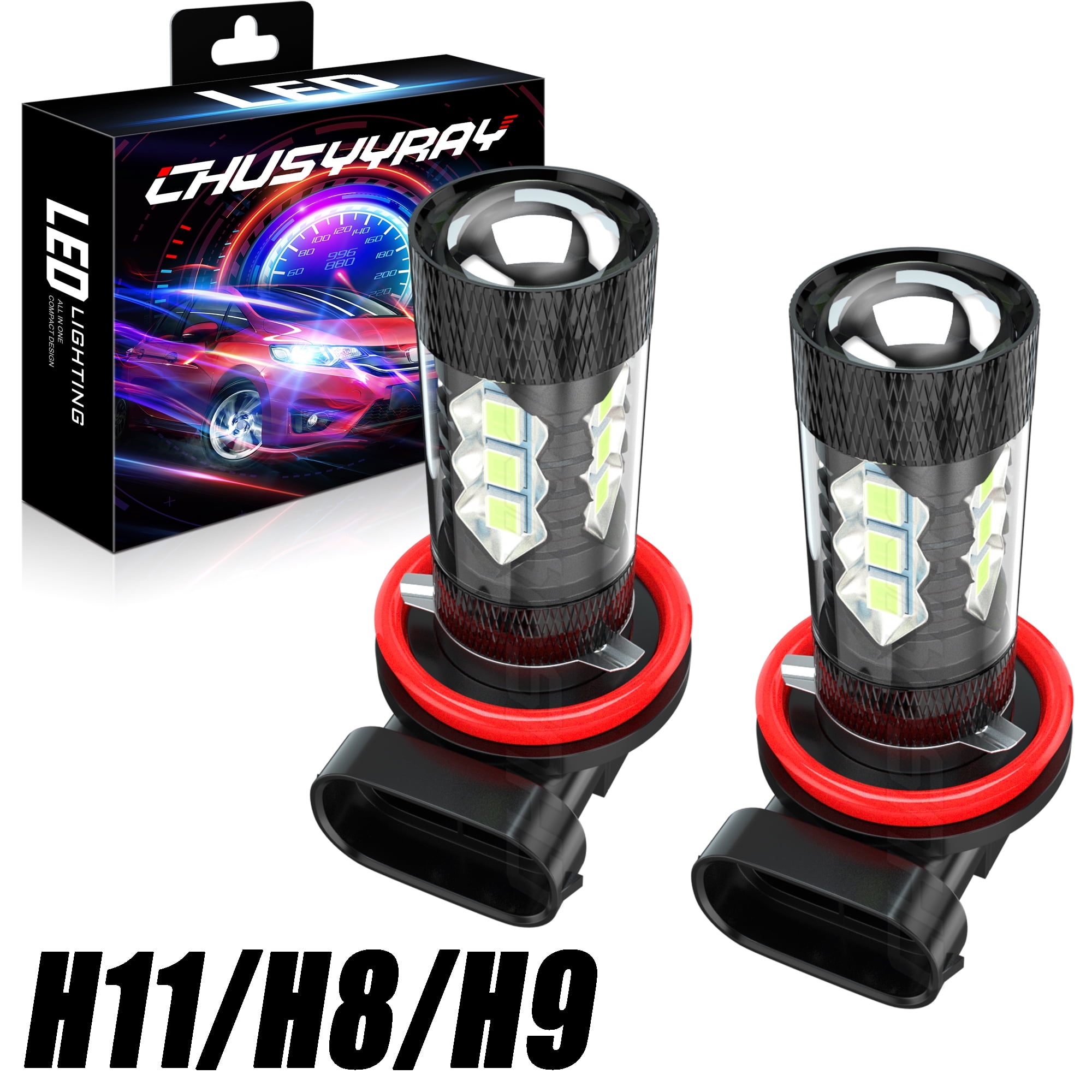 For Honda Accord 2013 2014 2015 - 2PC 8000K Blue H11 LED Fog Light Lamp ...