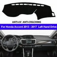 thumbnail image 1 of Leather For Honda Accord 2013 - 2016 2017 Dashboard Protects Mat Cover Dash Pad DashMat Black, 1 of 8