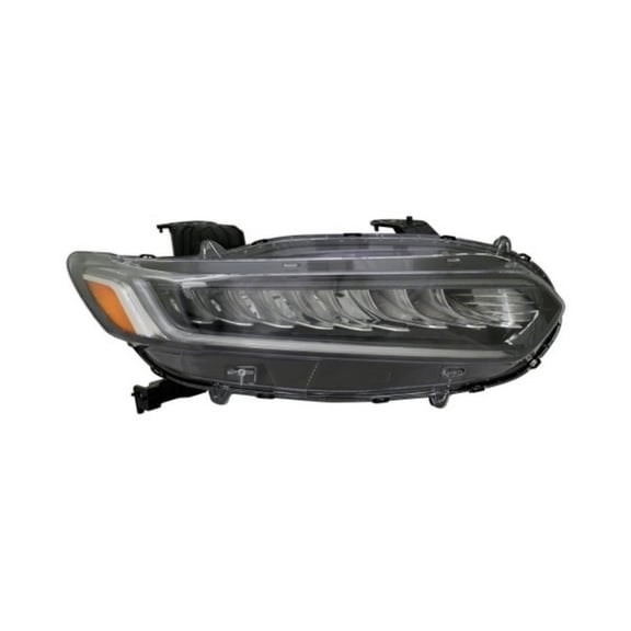 For Honda Accord 2018 2019 2020 Passenger Side Headlight | Composite | Touring | LED | High Beam | CAPA | HO2503188 | 33100TVAA11