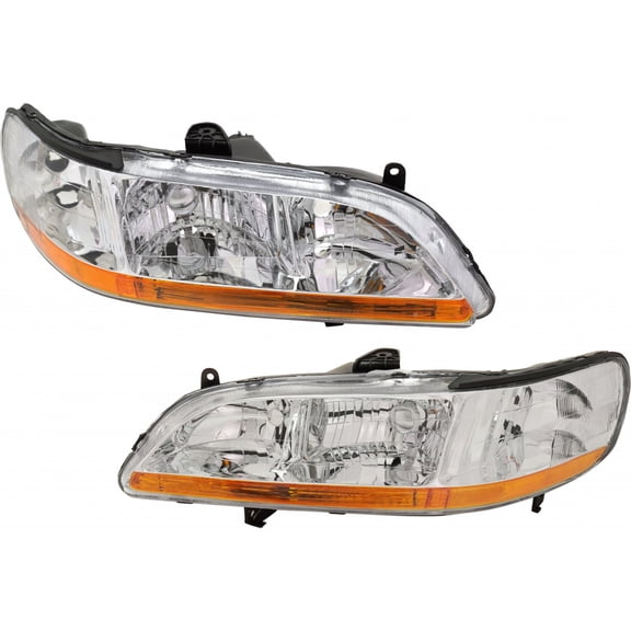 For Honda Accord Headlight Assembly Unit 2001 2002 Pair Driver and Passenger Side | DOT Certified | HO2502117 HO2503117