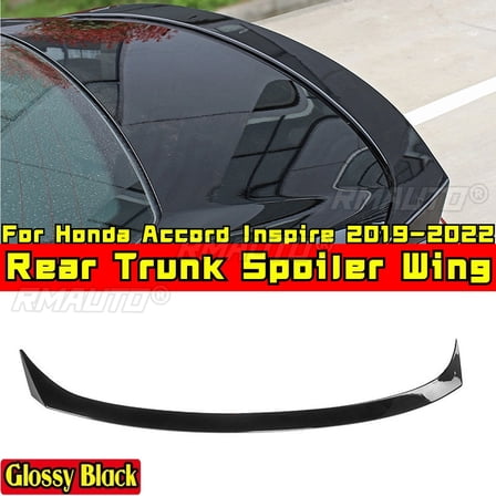 For Honda Accord Inspire 2019-2022 Body Kit Rear Wing Carbon Fiber Look Sport Style Rear Trunk Wing Spoiler Car Accessories