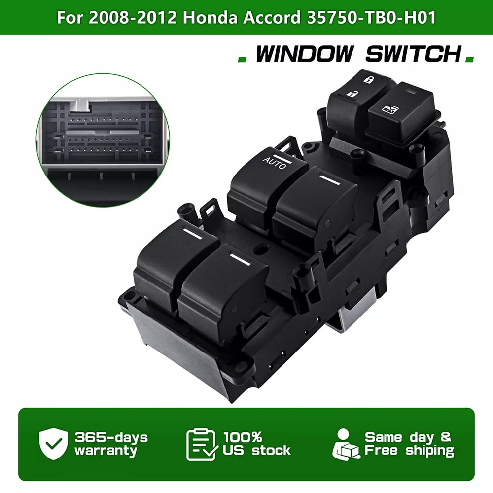 Autostarforus Power Window Switch – Front Left Driver Side For Honda Accord 2008-2011 2012 - View #3