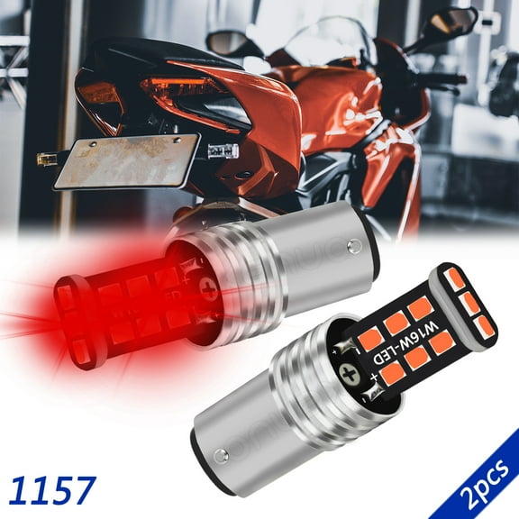 For Honda CB1000R 2011-2016 LED Brake Tail Light Bulb 1157 Parking Safety Warning Bulb Red 2pcs