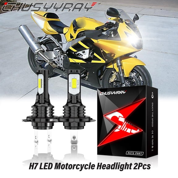 For Honda CBR929RR 2000 2001 CBR954RR 2001-2003 Motorcycle H7 LED Headlight Bulbs
