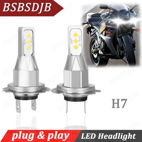 For Honda CBR929RR 2000-2001 CBR954RR 2001-2003 LED Headlight Bulbs Kit 6000K