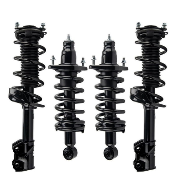 For Honda CR-V 2007-2011 Pair Front and Pair Rear Struts, OE 272492/272491/172497L/172497R, Steel Material, Complete Set, Shock Absorber