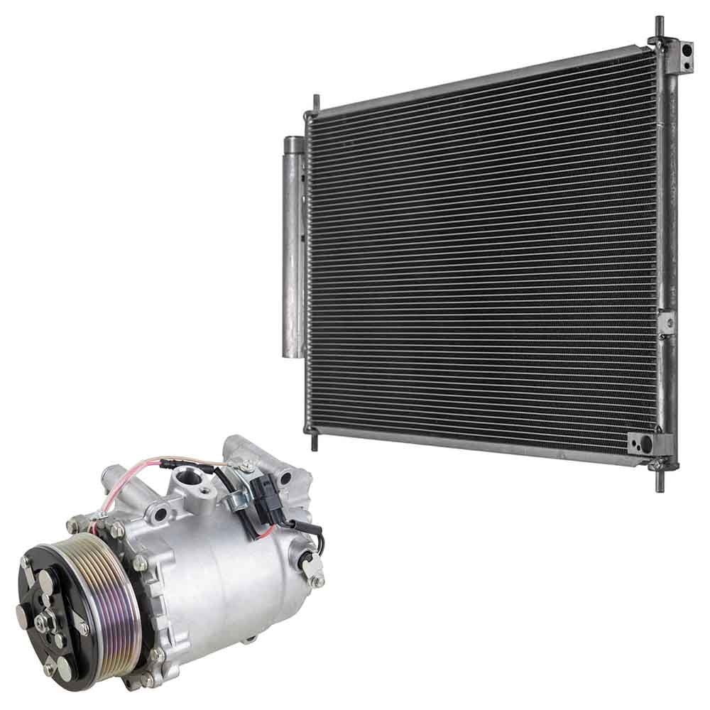 For Honda CR-V 2015 2016 OEM AC Compressor w/ A/C Condenser & Drier - BuyAutoParts