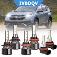 thumbnail image 1 of For Honda CR-V 2015-2019 LED Headlights Combo 9005 High+H11 Low Beam + H11 Fog Light Bulbs Kit 6Pcs 6000K White, 1 of 15