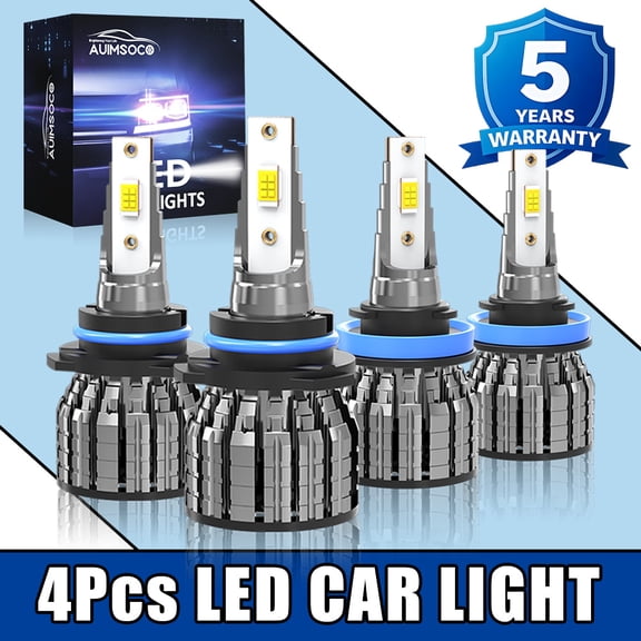 For Honda CR-V 2015-2021 Combo 4x 9005 H11 LED Headlight Kit Bulbs Super Bright 50000 Hours Lifespan Easy Install