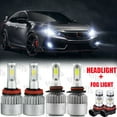 thumbnail image 1 of For Honda CR-V CRV 2015-20 6000K LED Headlight High/Lo Beam Fog Light Bulbs Kits, 1 of 7