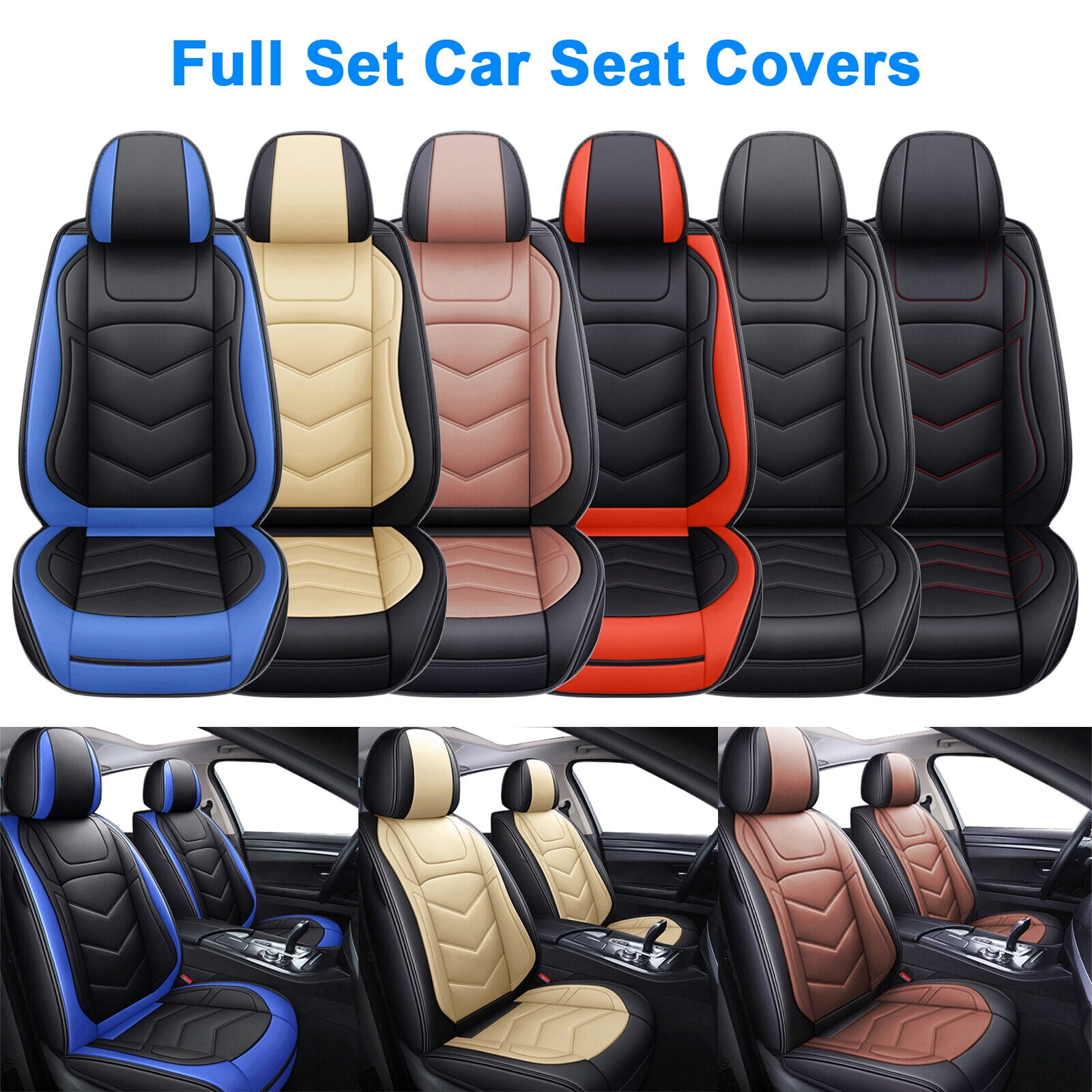 Waterproof Car Seat Covers for Honda CRV, Accord, and Civic PU