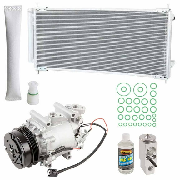 For Honda CR-Z 2011-2015 A/C Kit w/ AC Compressor Condenser Drier - BuyAutoParts