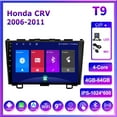 thumbnail image 1 of For Honda CRV 2006-2011 Car Stereo Radio Wireless Carplay Android Auto Mirror Link 9'' Touch Screen 4 Cores WIFI GPS FM Bluetooth, 1 of 13