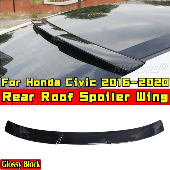 For Honda Civic 10th Gen 2016-2020 Body Kit Car Roof Spoiler Glossy Black Sport Style Rear Roof Spoiler Car Accessories