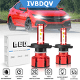 thumbnail image 1 of For Honda Civic 1992-2003 LED Headlights H4 High/Low Beam Conversion Kit 6000LM Bright White Bulb 2Pcs, 1 of 9