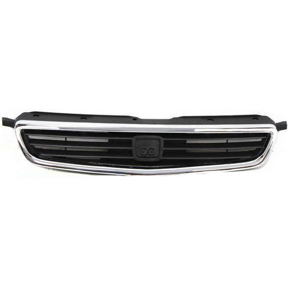 For Honda Civic 1996 1997 1998 Grille | Front | Includes Molding | Sedan | Chrome/ Black | Replacement For HO1200124 | 71121S04000