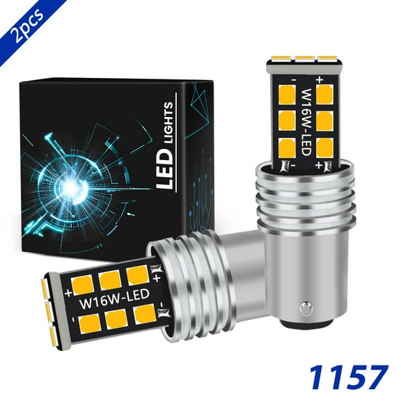 For Honda Civic 1999 2000 2004-2011 LED Front Turn Signal Light Bulbs Yellow 2pcs