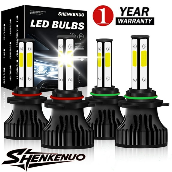 For Honda Civic 2004-2009 2010 2011 2012 2013 2014 2015 Led Headlight Bulbs 9006 9005 High&Low Beam White 4pcs