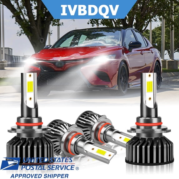 For Honda Civic 2004-2013 LED Headlight Bulb 9005 High+9006 Low Beam Combo Pack of 4 6000K