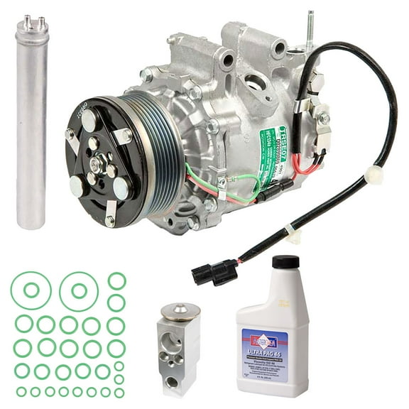 For Honda Civic 2006-2011 OEM AC Compressor w/ A/C Repair Kit - BuyAutoParts