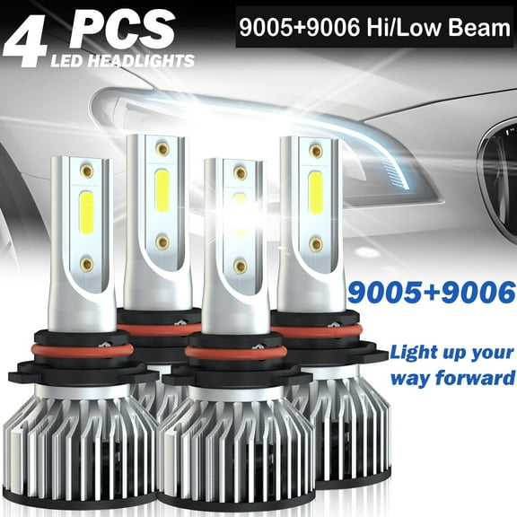For Honda Civic 2006-2012 2013 2014 2015 LED Headlight High&Low Beam Bulbs Combo,500% Brighter than Halogen,4PCS