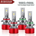 thumbnail image 1 of For Honda Civic 2006-2012 -4x LED Headlight High Low Beam Bulbs Kit 6000K White, 1 of 12