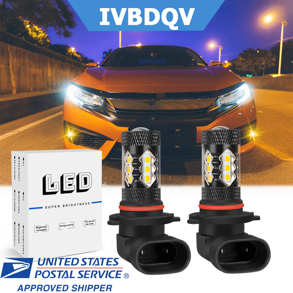 For Honda Civic 2008-2015 2Pcs Golden Yellow 9005 LED Daytime Running Light Bulbs