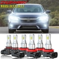 thumbnail image 1 of For Honda Civic 2016 2017 2018 2019 LED Headlight High Low Beam Fog Light Bulbs Kit 6000K White 6x, 1 of 9
