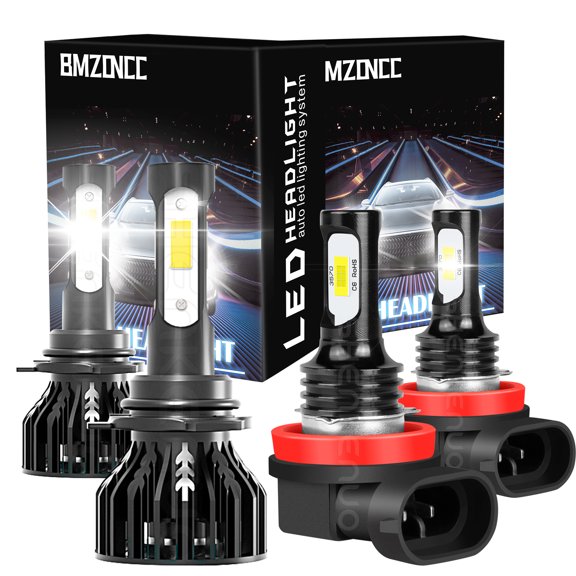 For Honda Civic DX EX LX EXL 2016-2020 LED Headlight Bulbs Hi Low Beam Fog Light