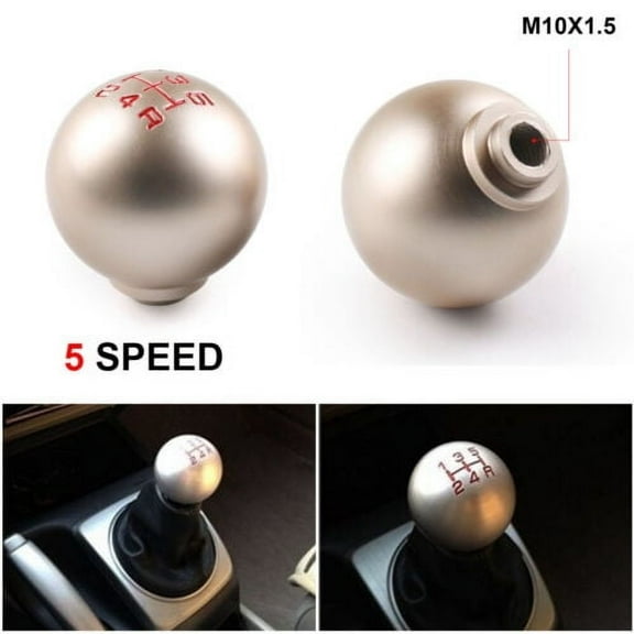 For Honda Civic M10x1.5 Aluminum 5 Speed JDM Ball Shape Gear Shift Knob