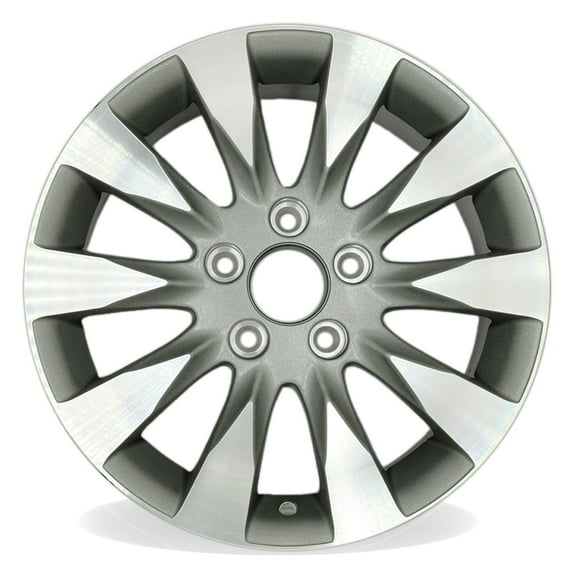 For Honda Civic OEM Design Wheel 16" 16X6.5 Machined Grey 2009-2011 Single Replacement Rim