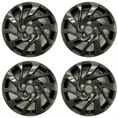 For Honda Civic OEM Design Wheel 16" 16X7 2016-2021 GLOSS BLACK Set of 4 Replacement Rim