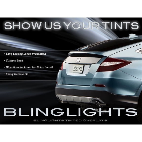 For Honda Crosstour Tinted Smoked Tail Lamps Lights Overlays Film Protection