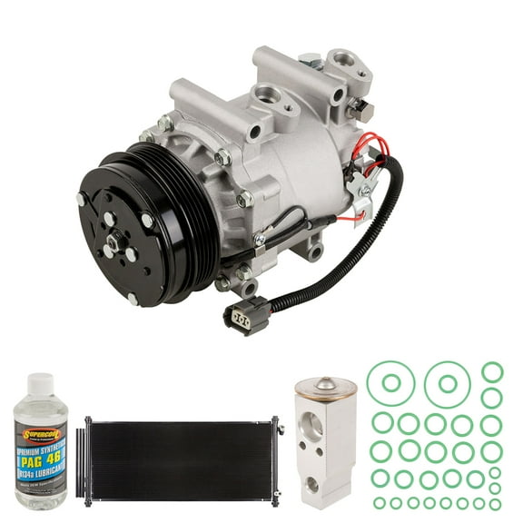 For Honda Fit 2007 2008 A/C Kit w/ AC Compressor Condenser & Drier - BuyAutoParts